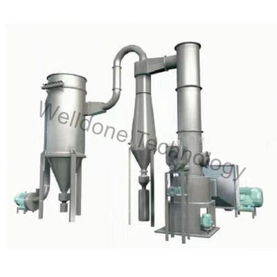 1300kg/H Granuled Material Gas Heating Rotary Flash Dryer