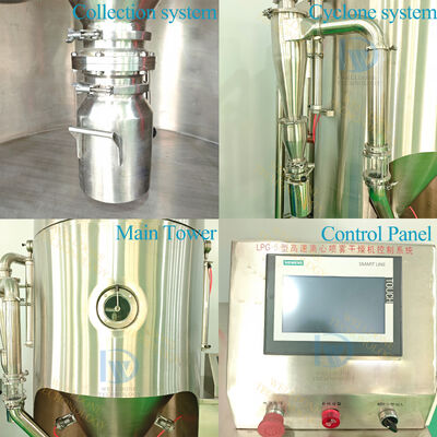 LPG-5 Laboratory Mini Low Temperature Vacuum Spray Dryer z pojemnością 5 Lit i temperaturą 30~300°C dla 1 kg/h Wyparzenia