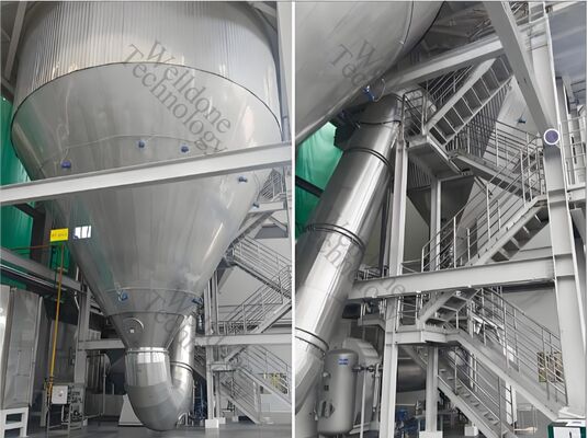 Energooszczędna maszyna do produkcji proszku białka serwatkowego Elektryczna maszyna do suszenia rozpyłowego mleka