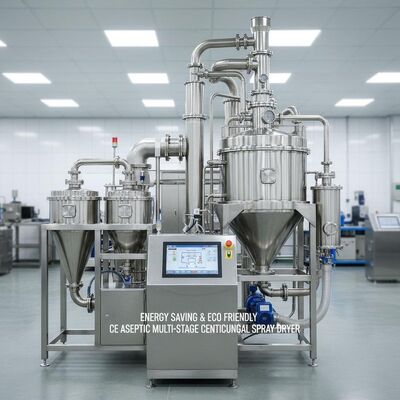 Energooszczędna i przyjazna dla środowiska aseptyczna wielostopniowa odśrodkowa suszarka rozpyłowa CE